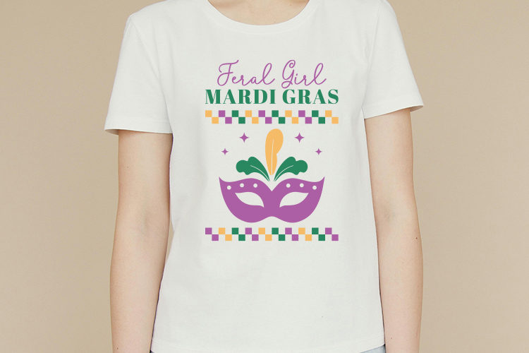 Feral Girl Mardi Gras SVG Vector Shirt Mockup Image.jpg