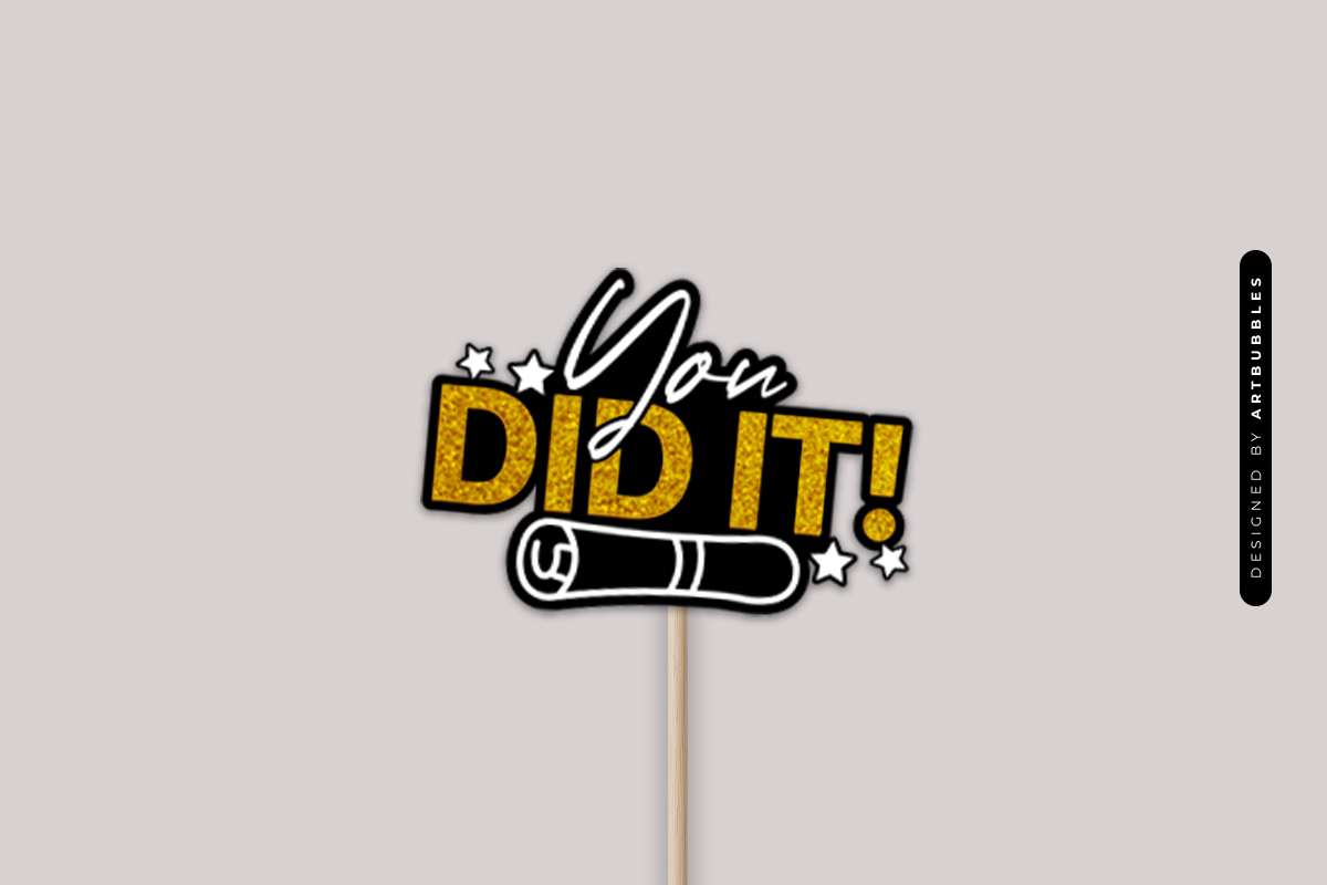 Glitter You Did Cake Topper SVG Design Image 2.jpg