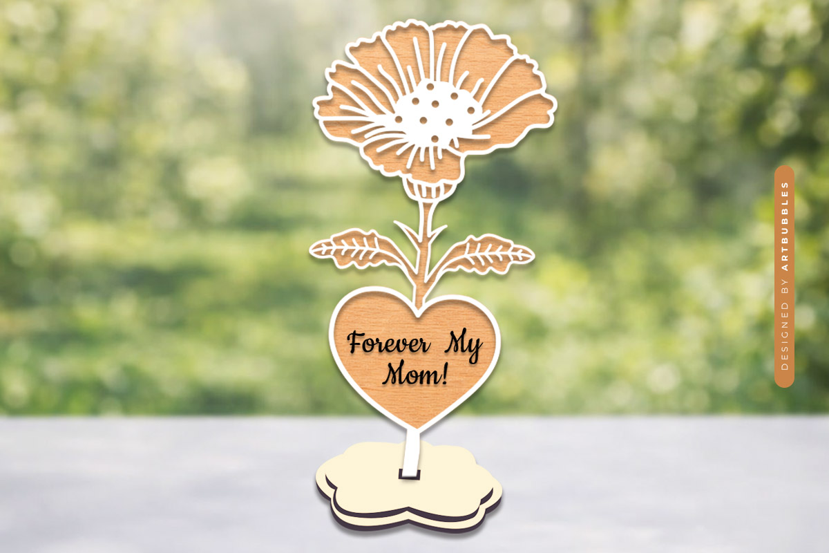 Mother's Day Stand Flower Laser Cut SVG Image 2.jpg