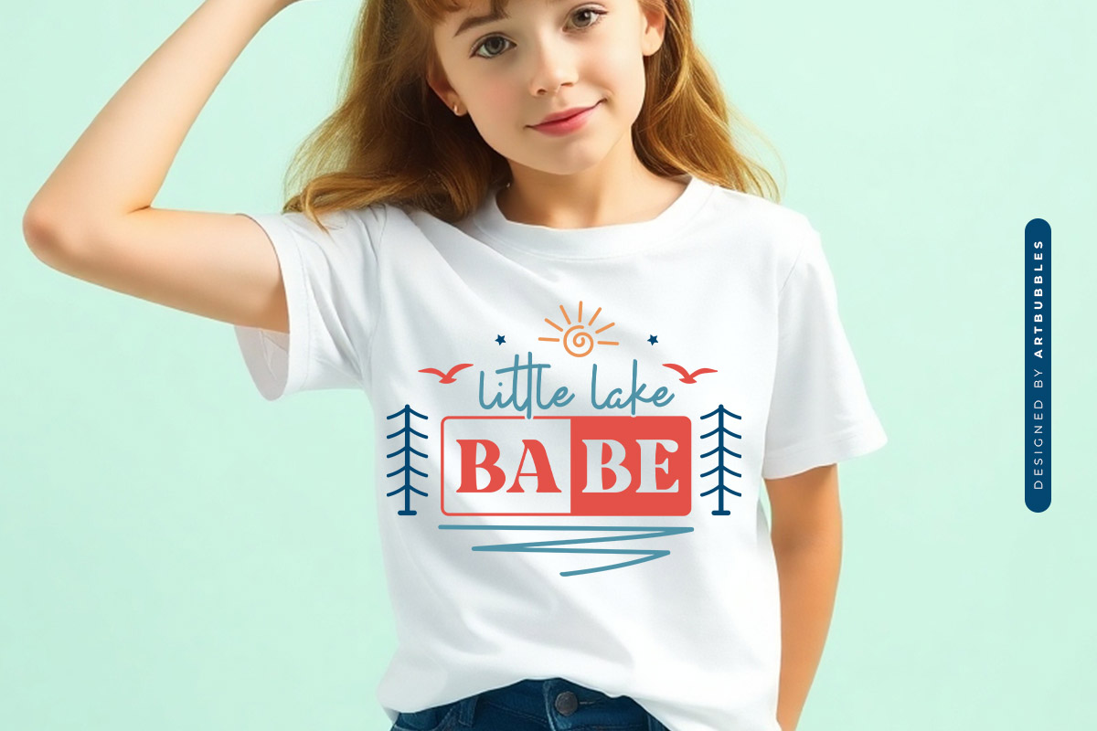 Little Lake Babe SVG File T-shirt Mockup Image.jpg