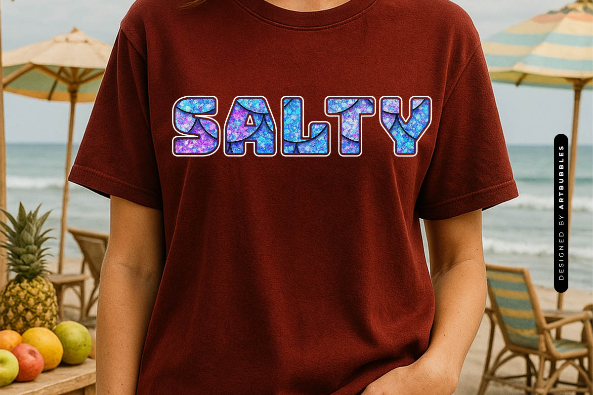 Salty - Summer Sublimation Transfer Design Shirt Mockup Image.jpg