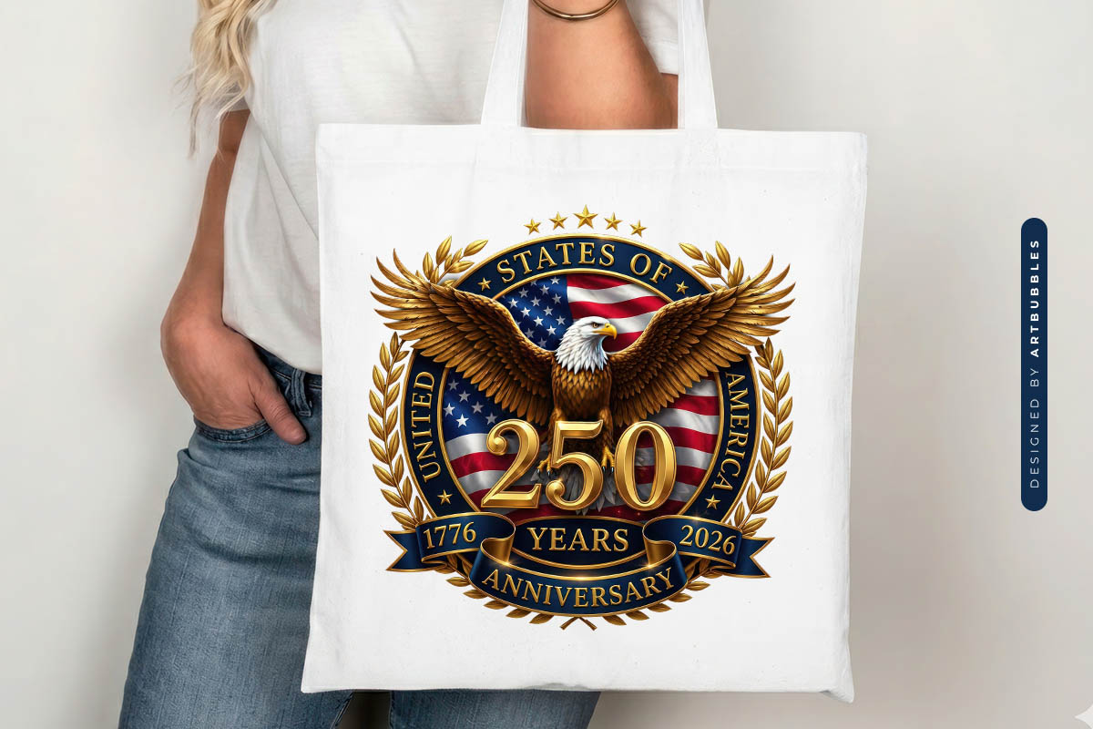 USA 250th Anniversary PNG Sublimation Tote Mockup Image.jpg