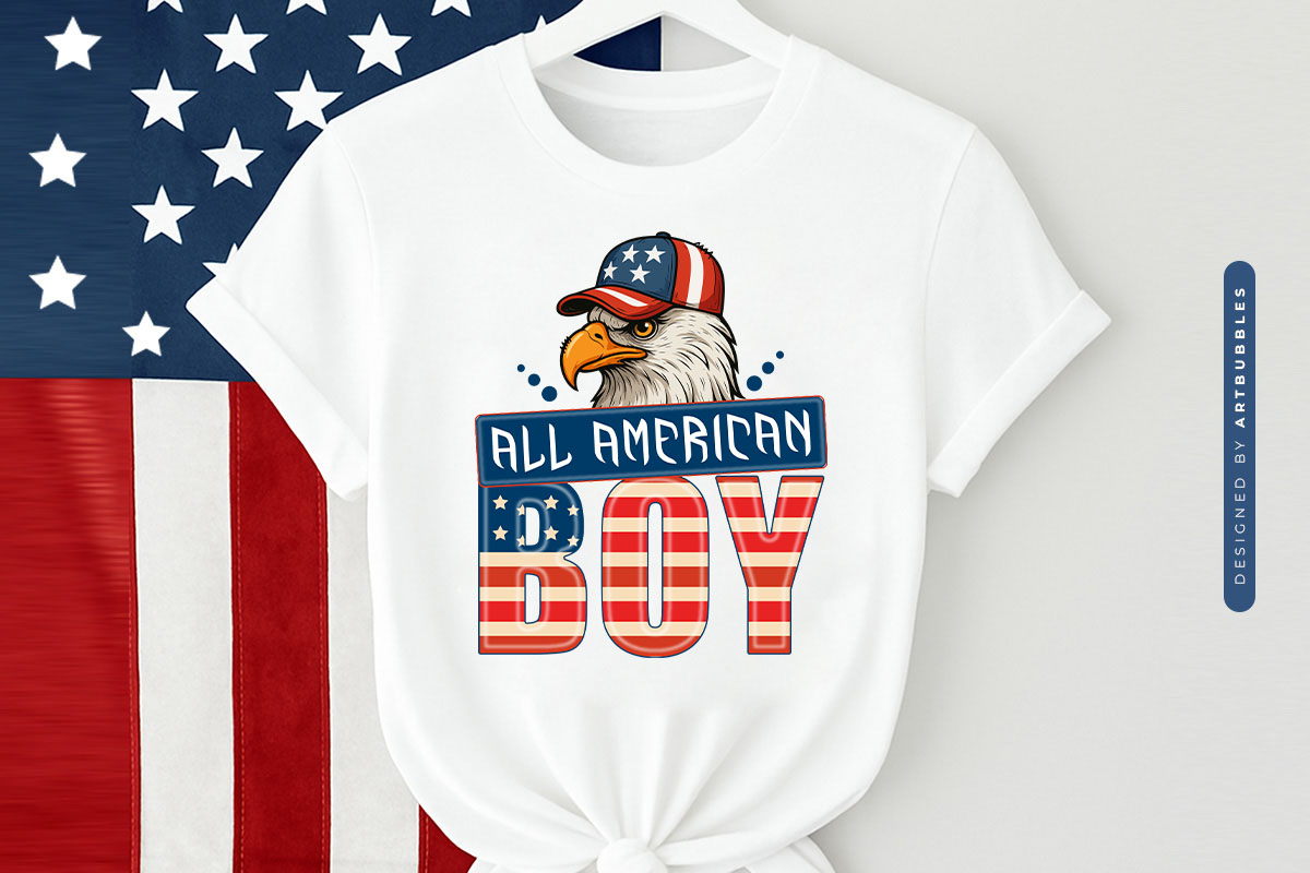 All American Boy - 4th of July Sublimation Tshirt Mockup Image.jpg