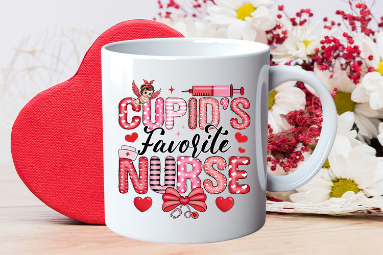 Cupid's Favorite Nurse - Coquette Valentine's Sublimation Mug Mockup Image.jpg