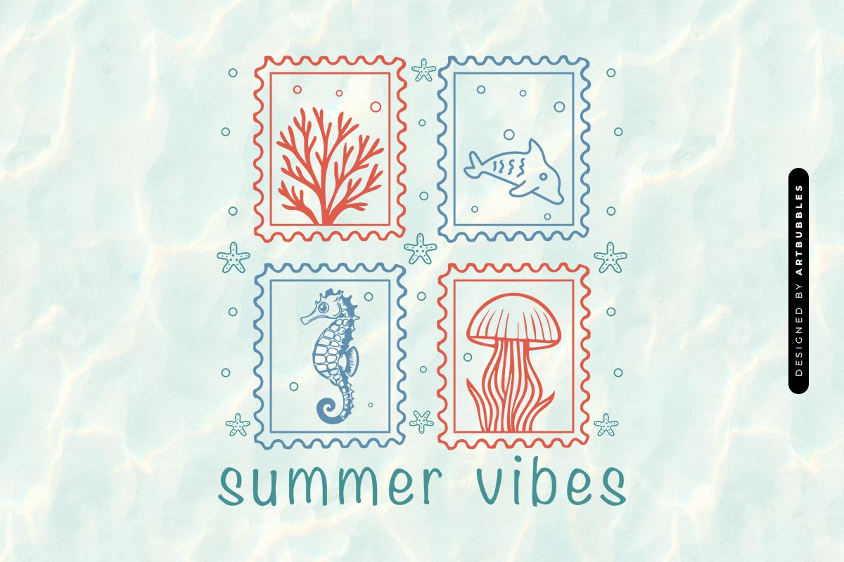 Cute Summer Vibes SVG Design Image.jpg