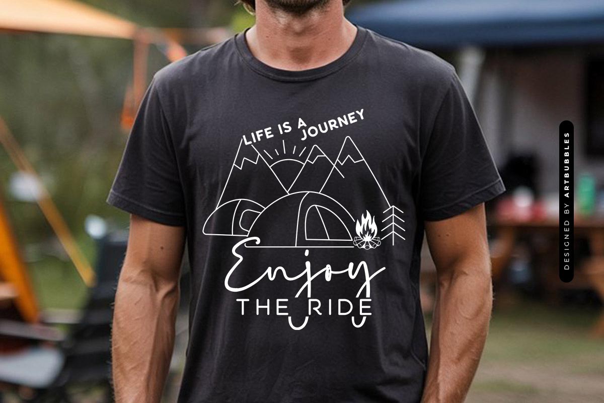 Life is a Journey Enjoy the Ride - Outdoor Camping SVG Tshirt Mockup Image.jpg