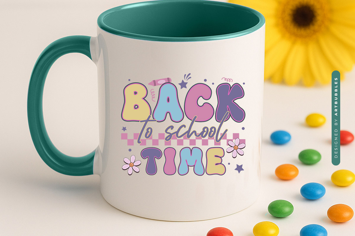 Back to School Time Retro Sublimation Mug Mockup Image.jpg