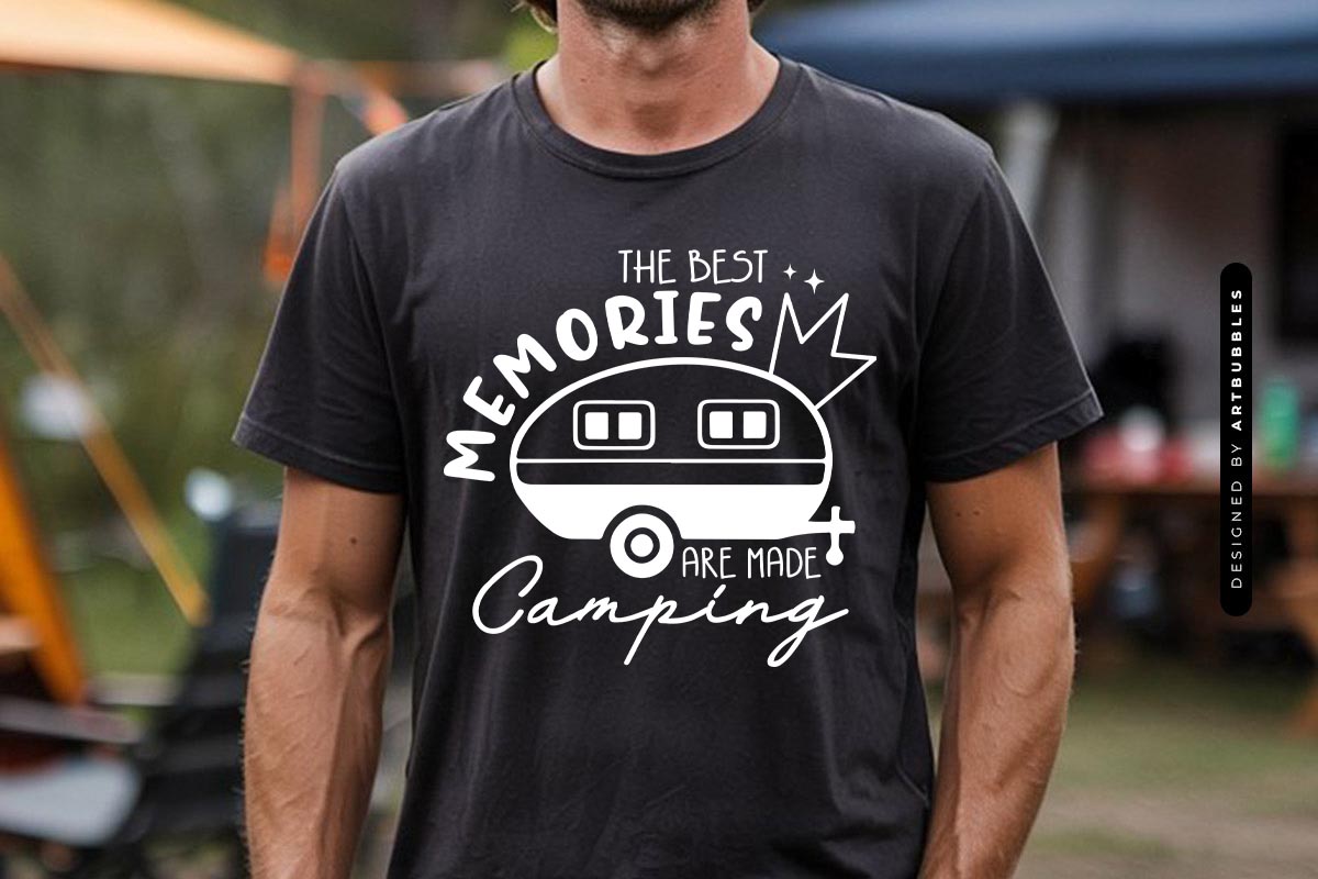 The Best Memories are Made Camping SVG Tshirt Mockup Image.jpg