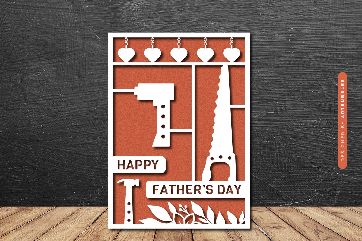 Handmade Happy Father's Day Card SVG Image 2.jpg