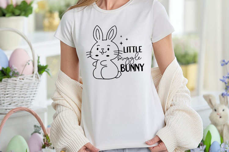 Little Snuggle Bunny - Easter SVG File Shirt Mockup Image.jpg