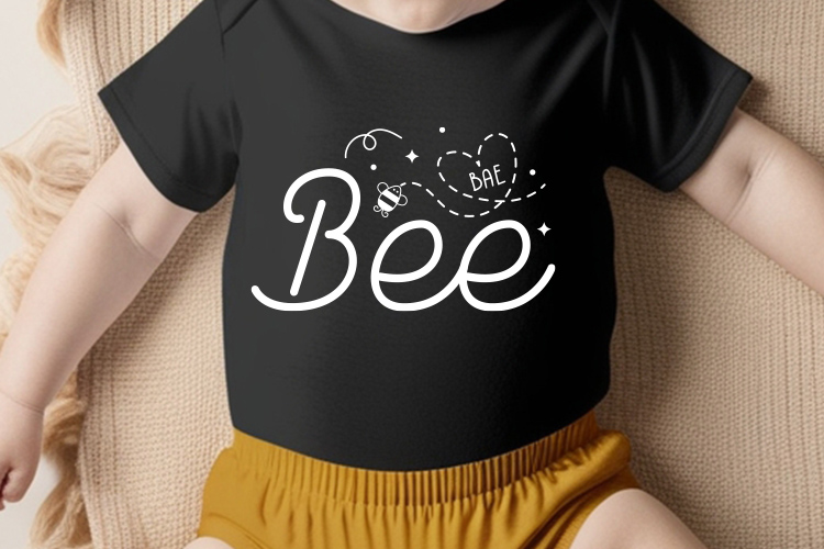 Bae Bee - Witty Baby SVG Design Tshirt Mockup Image.jpg
