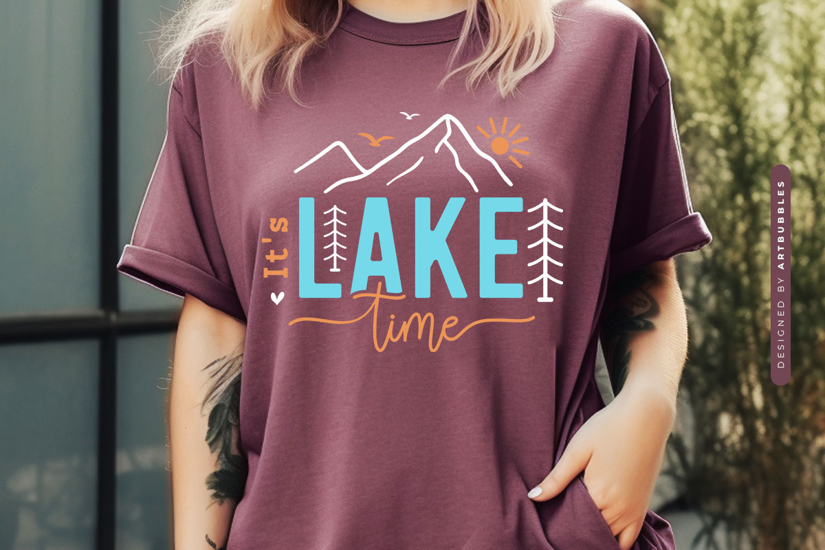 It's Lake Time SVG for Cricut Shirt Mockup Image.jpg