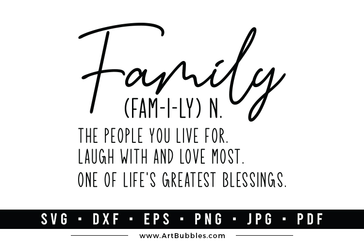 Free Family Sign SVG - For Cricut and Silhouette