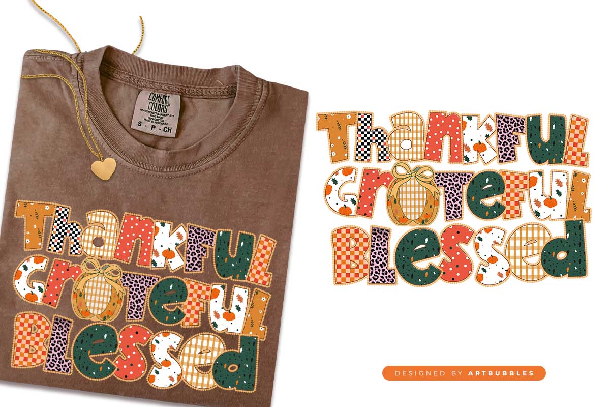 Thankful Grateful Blessed - Preppy Fall Sublimation Image.jpg