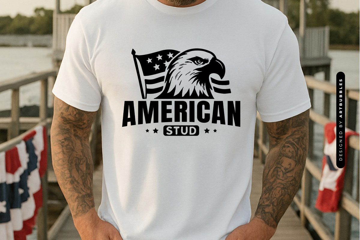 American Stud - 4th of July SVG Funny T-shirt Mockup Image.jpg