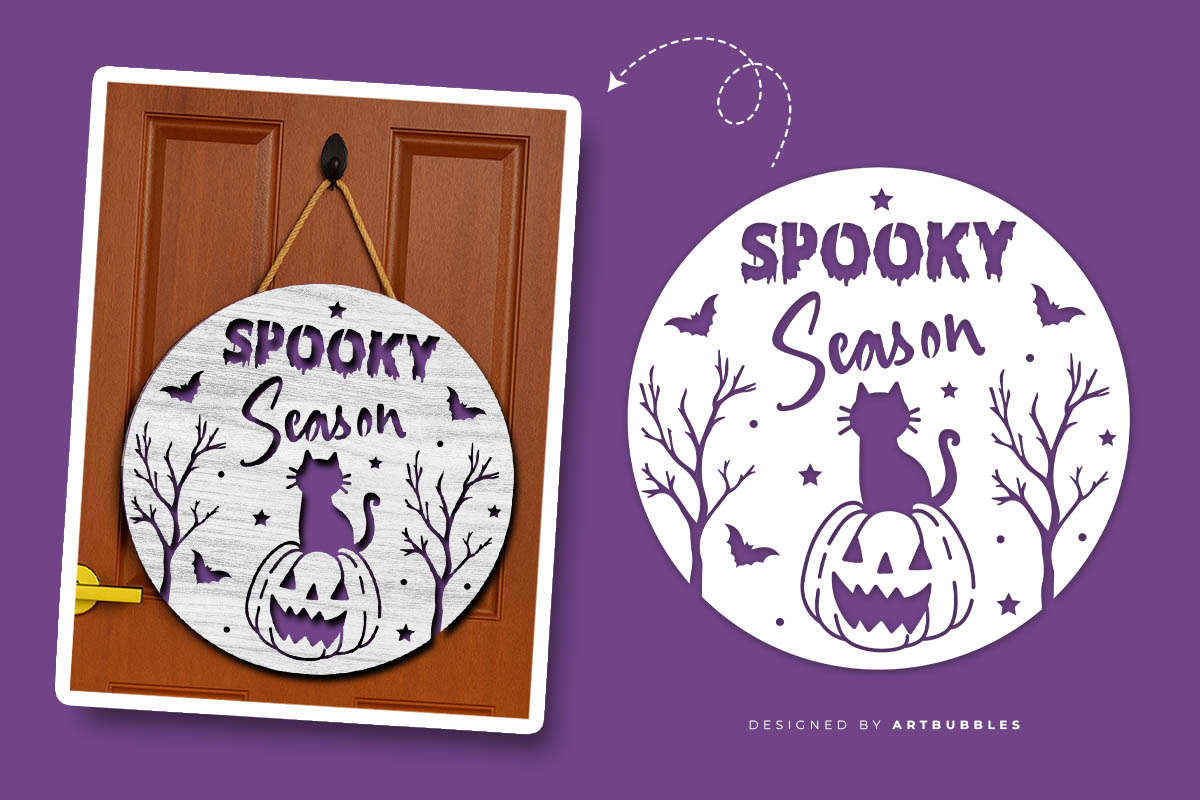 Spooky Season - Halloween SVG Door Hanger Image.jpg