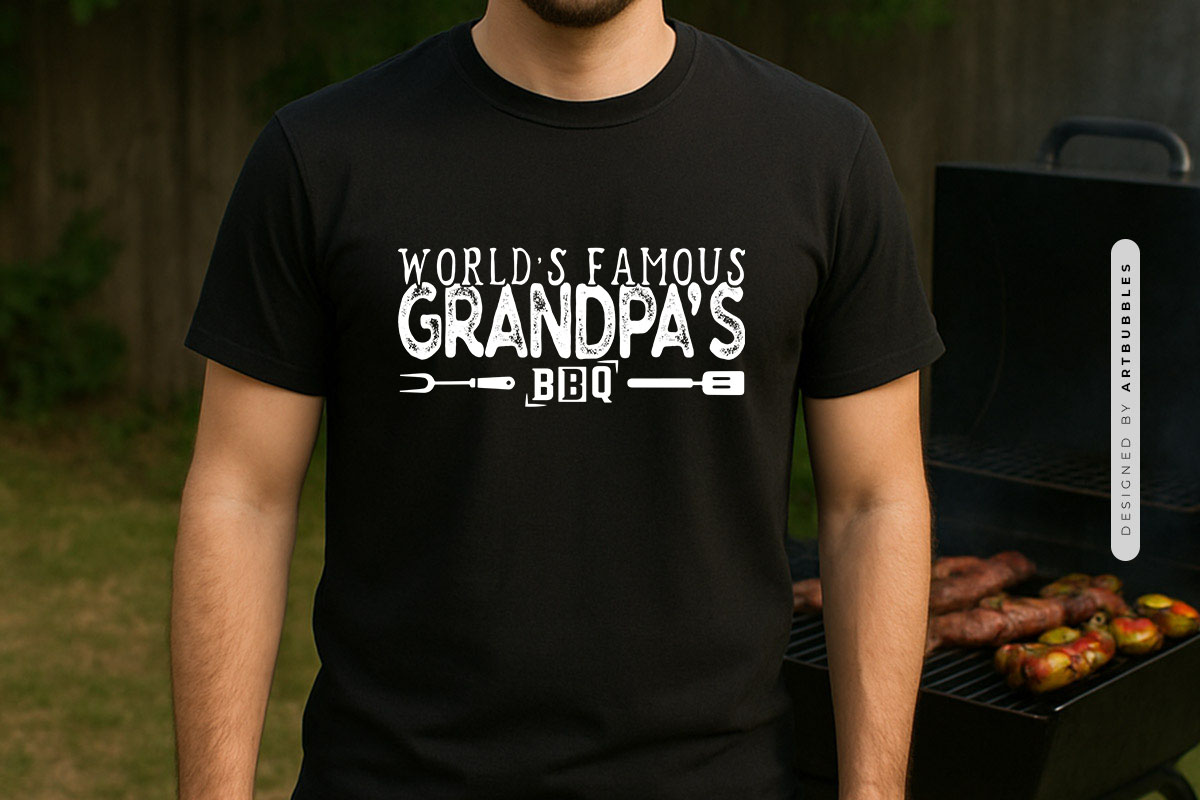 World's Famous Grandpa's BBQ SVG File Tshirt Mockup Image.jpg