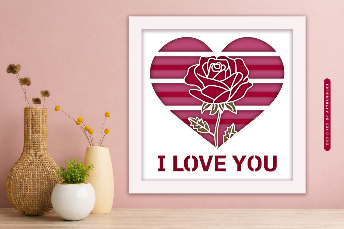 I Love You Heart Shadow Box SVG File Image 4.jpg