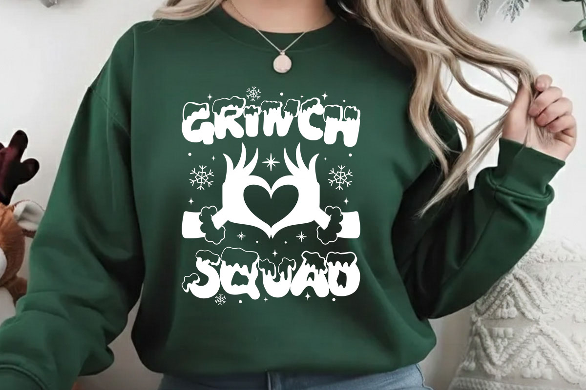 Grinch Squad - Cute Christmas SVG Sweatshirt Mockup Image.jpg