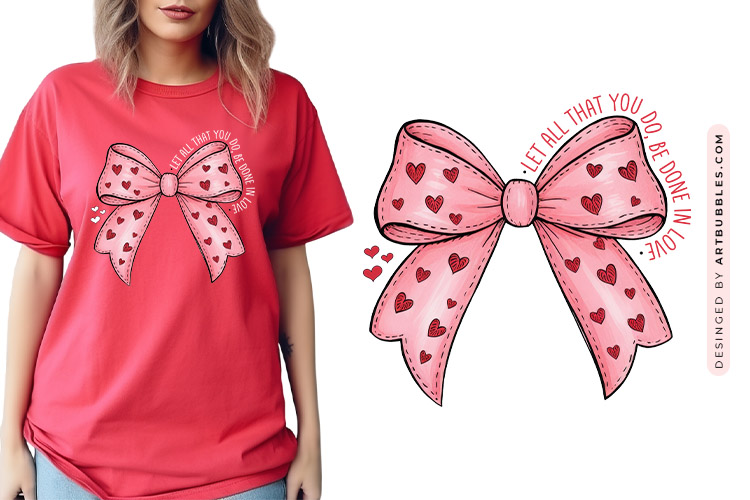 Let All That You Do Be Done - Valentine Coquette Sublimation