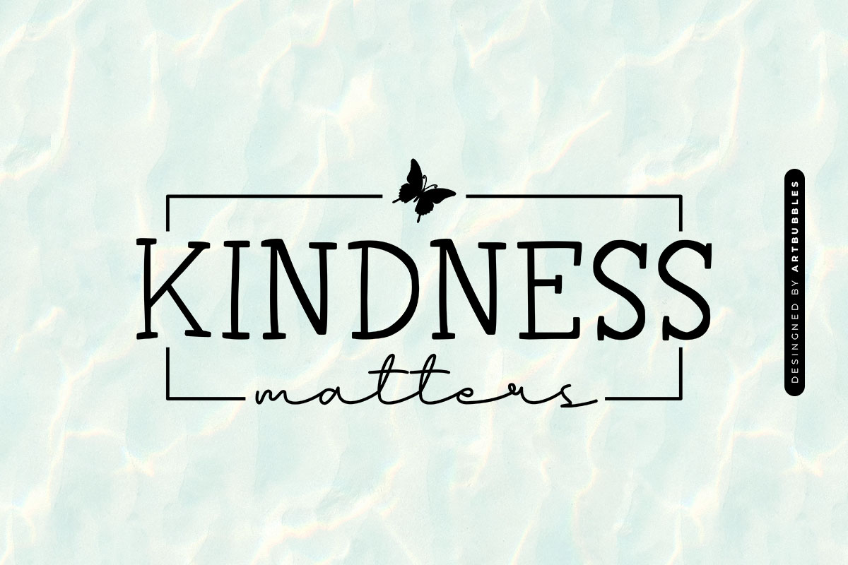 Kindness Matters - Dandelion Butterfly SVG Image.jpg