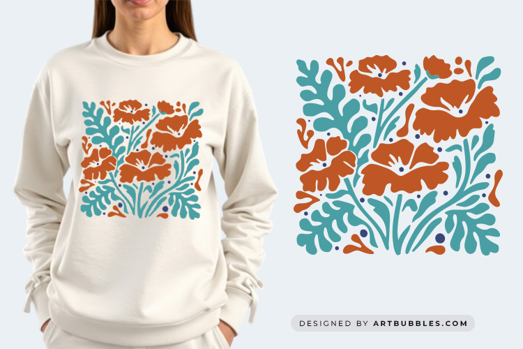 Pastel Abstract Flower SVG File