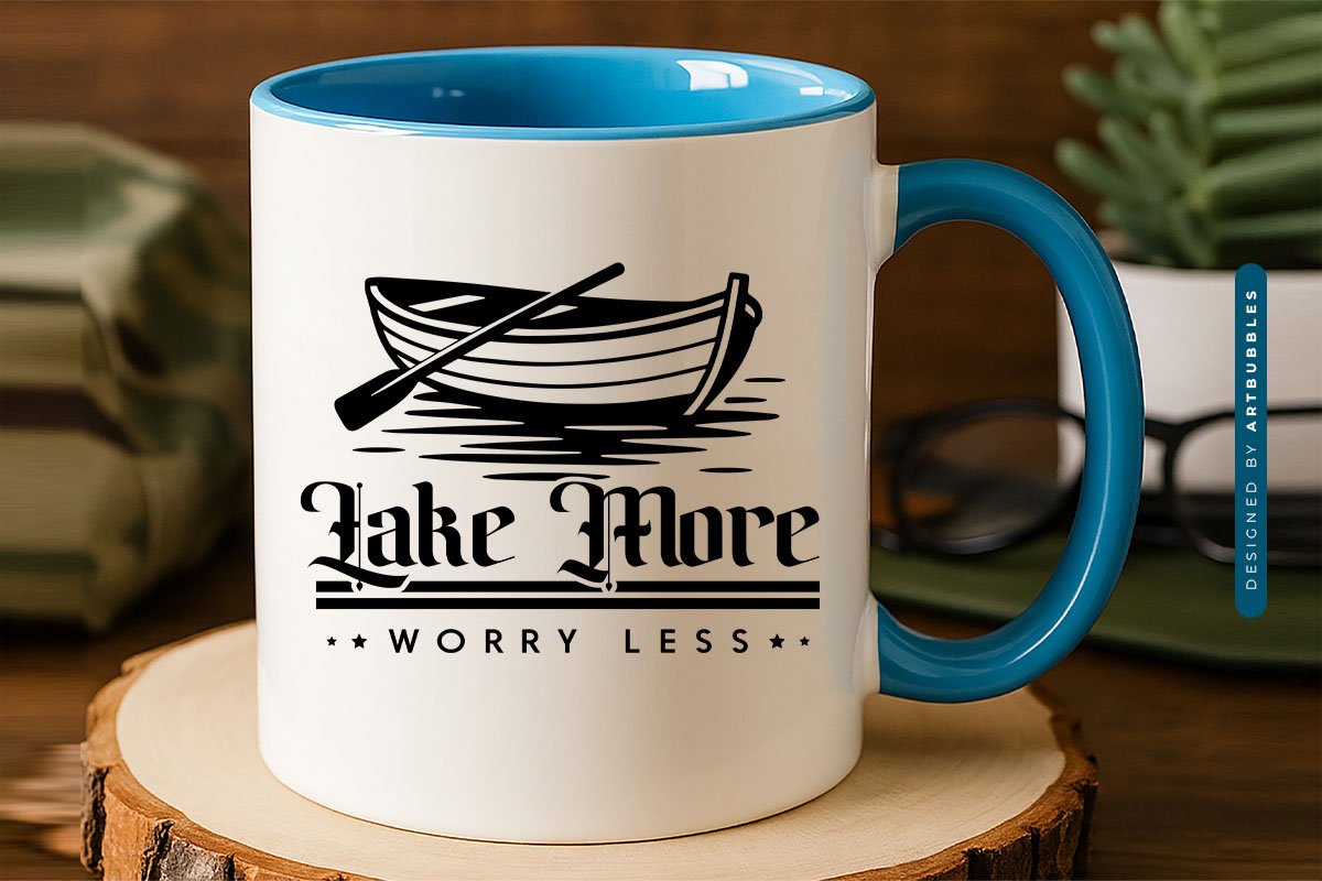 Lake More Worry Less SVG Design Mug Mockup Image.jpg