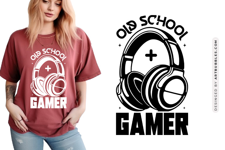 Old School Gamer SVG for Cricut & Silhouette Image.jpg