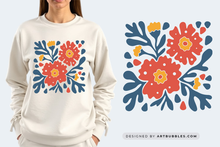 Beautiful Abstract Flower SVG Design