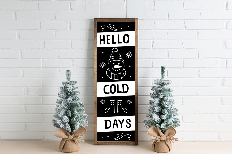 Hello Cold Days - Winter Porch Decor Sign SVG Image 3.jpg