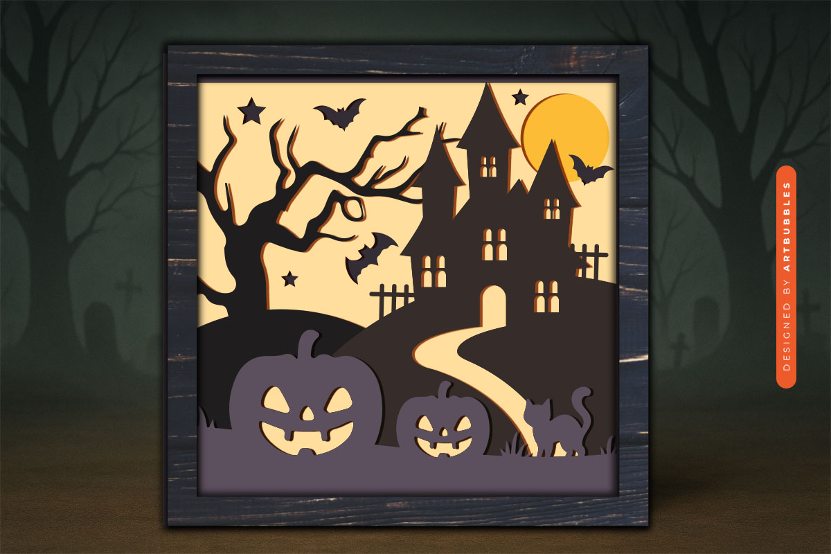 Halloween Layered Shadow Box Paper Cut SVG Image 3.jpg