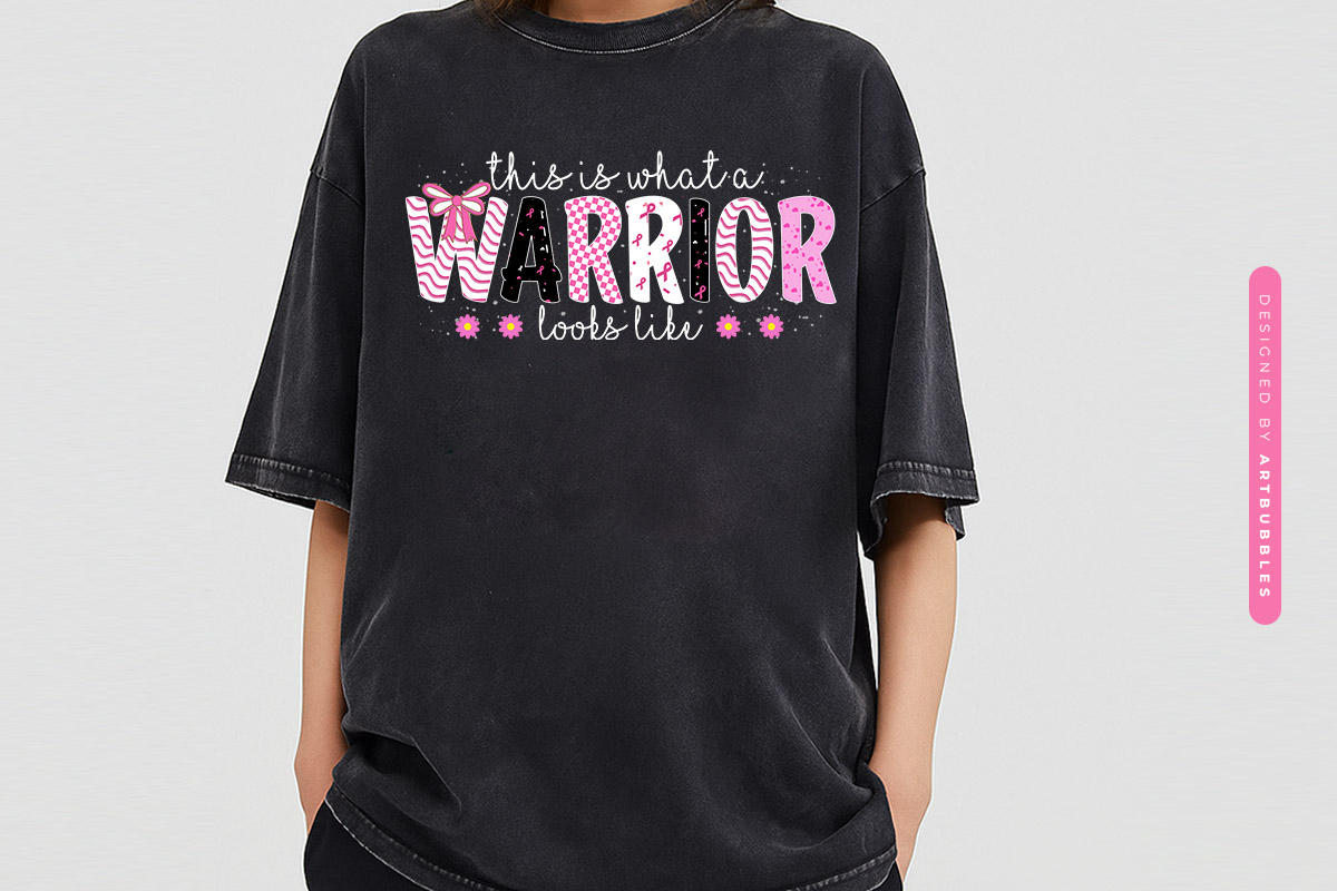 Coquette Breast Cancer Sublimation PNG Design Tshirt Mockup Image.jpg