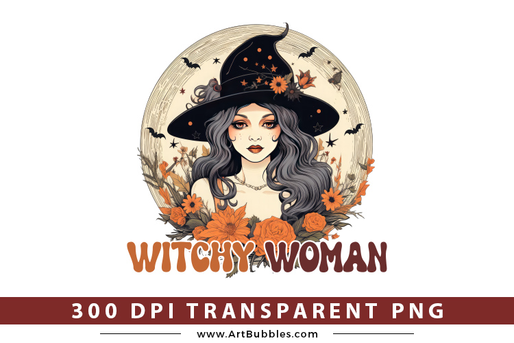 Witchy Woman, Halloween Witch Sublimation