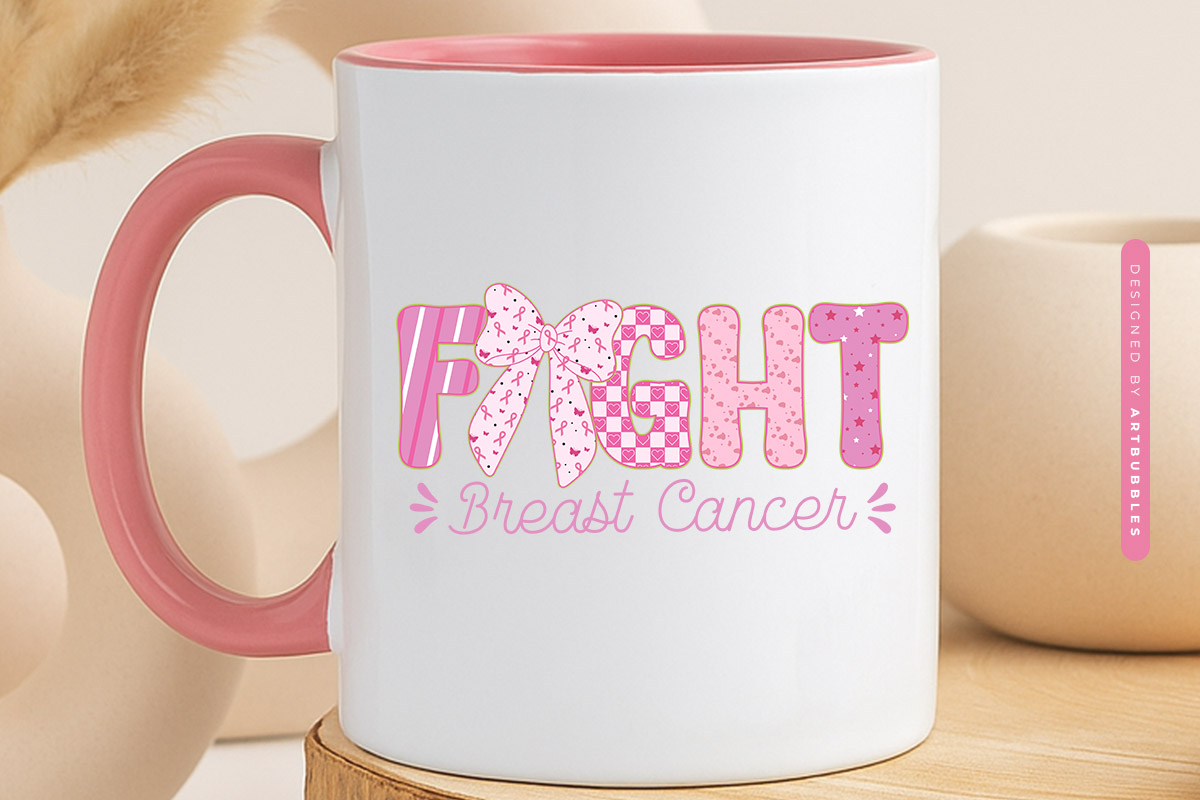 Fight Breast Cancer Coquette Sublimation Mug Mockup Image.jpg