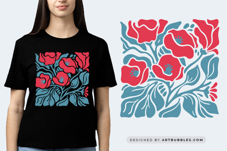 Floral Abstract Tropical Botanical SVG