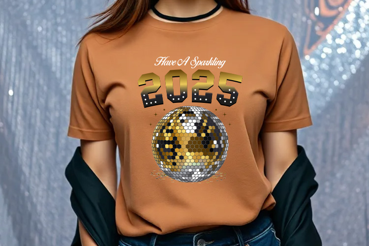 Have a Sparkling 2025 - New Year Sublimation PNG Tshirt Mockup Image.jpg