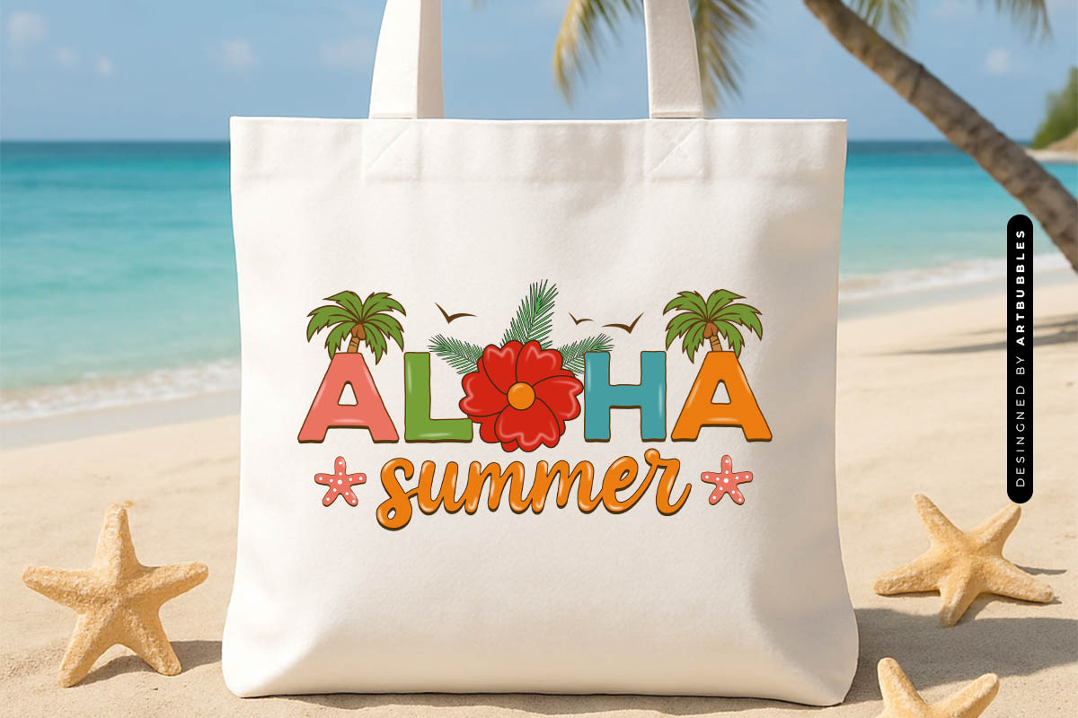 Aloha Summer Sublimation Design Tote Bag Mockup Image.jpg