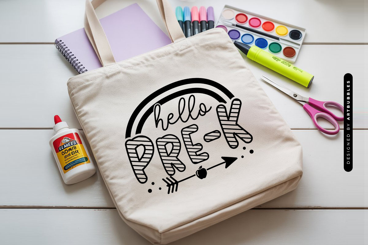 Hello Pre-k - Back to School SVG File Tote Mockup Image.jpg