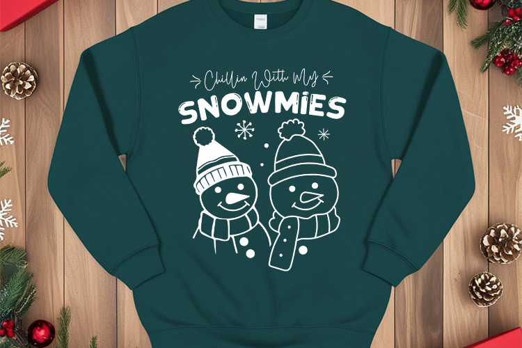 Chillin with My Snowmies - Winter SVG Design Hoodie Mockup Image.jpg