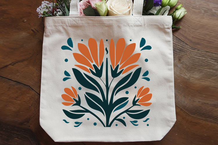 Abstract Flower Drawing SVG File tote bag Mockup Image.jpg