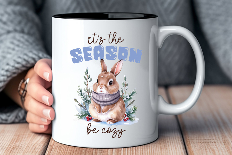 It's the Season to be Cozy - PNG Winter Sublimation Mug Mockup Image.jpg