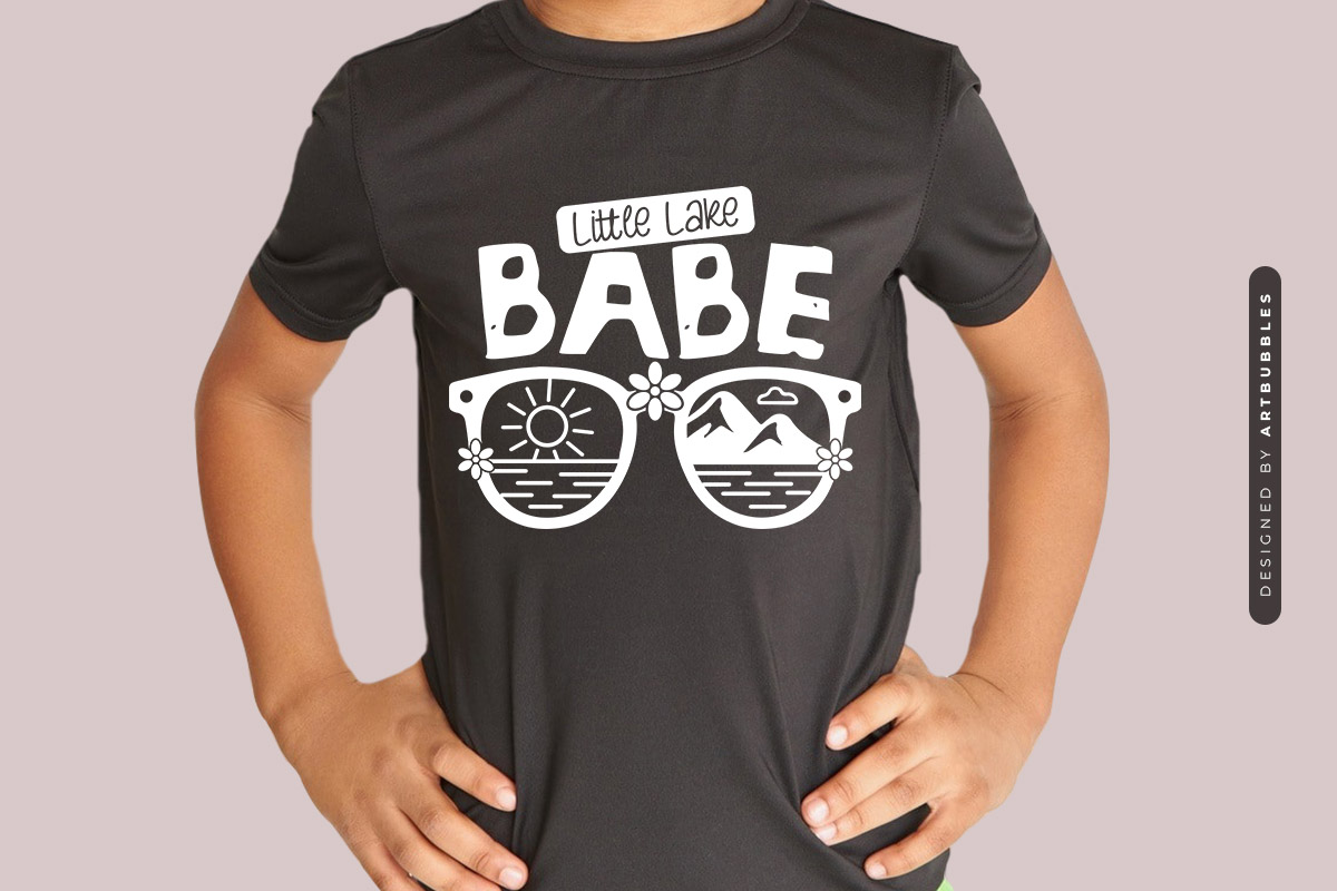 Little Lake Babe SVG File for Cricut Tshirt Mockup Image.jpg