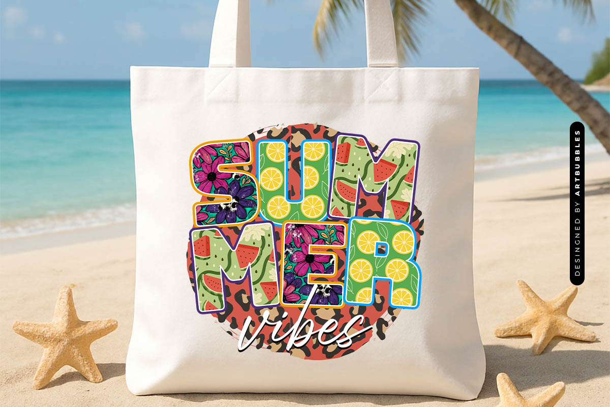 Summer Vibes Sublimation Design PNG Tote Bag Mockup Image.jpg