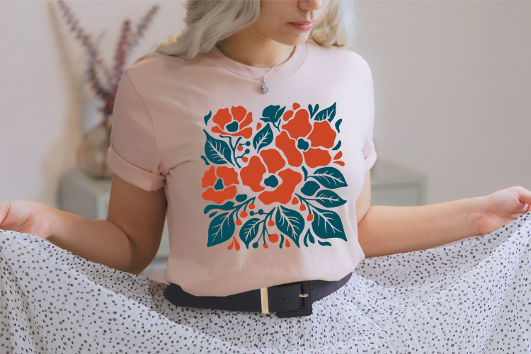 Hand-Drawn Abstract Flower SVG, PNG Tshirt Mockup Image.jpg