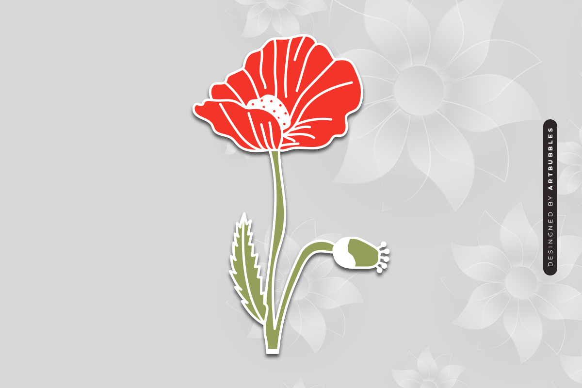 Poppy Laser Cut Wild Flower SVG Vector Image 2.jpg