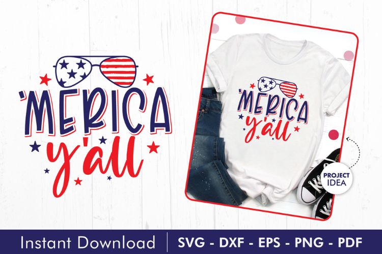 Merica Y'all - 4th of July SVG Design Image.jpg