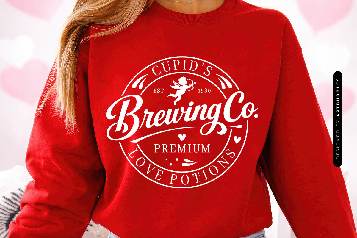 Cupid's Brewing Co - Valentines Day SVG