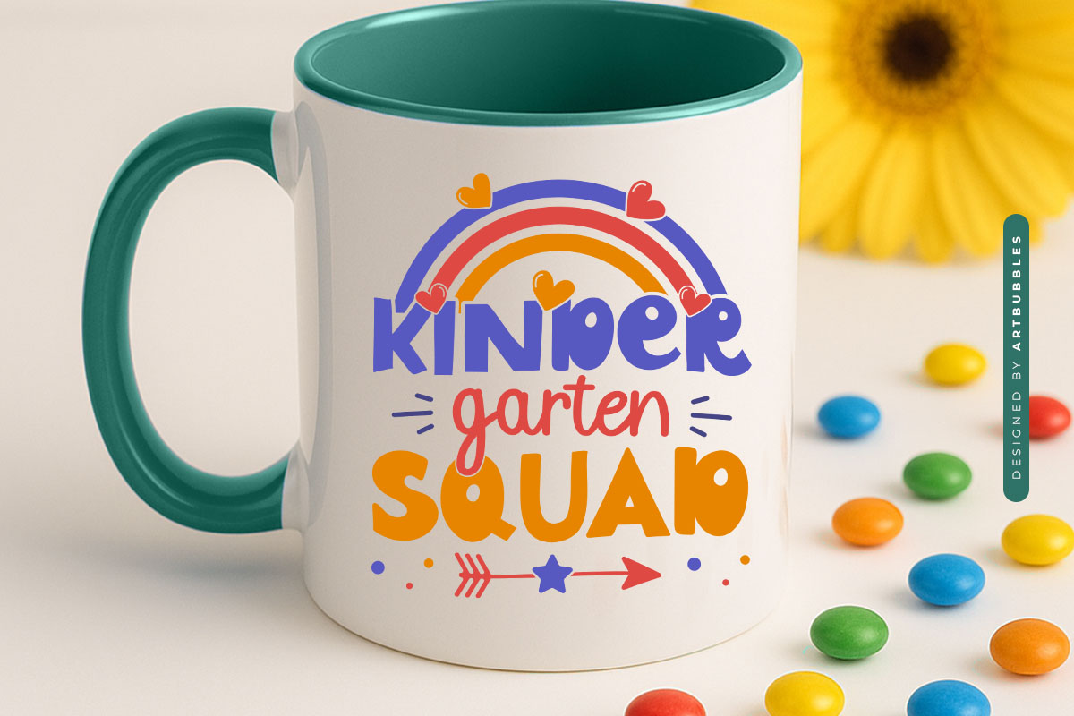 Kindergarten Squad - Back to School SVG Mug Mockup Image.jpg