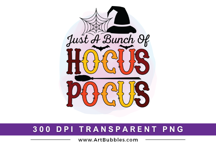 Halloween PNG, Just a Bunch of Hocus Pocus