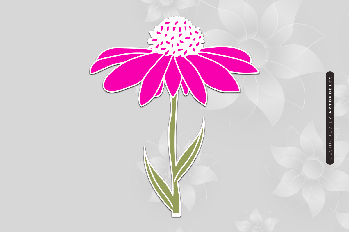 Echinacea Laser Cut Wildflower SVG Image 2.jpg